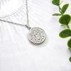 Amazon Cross-border Retro Double-sided Virgin Guadalupe pendant necklace titanium steel necklace details Picture